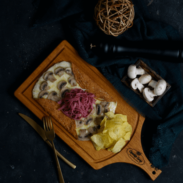 Crêpe Jambon de Boeuf Fumée Champignon